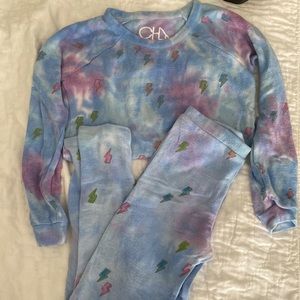 Chaser Brand tie dye sweatsuit